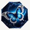 1PC Butterfly Night Automatic Open/Close Umbrella with Windproof, 8-Rib Sturdy Canopy, Durable Ribs, Fashionable Design, Outdoor Accessory, Fun Prin,