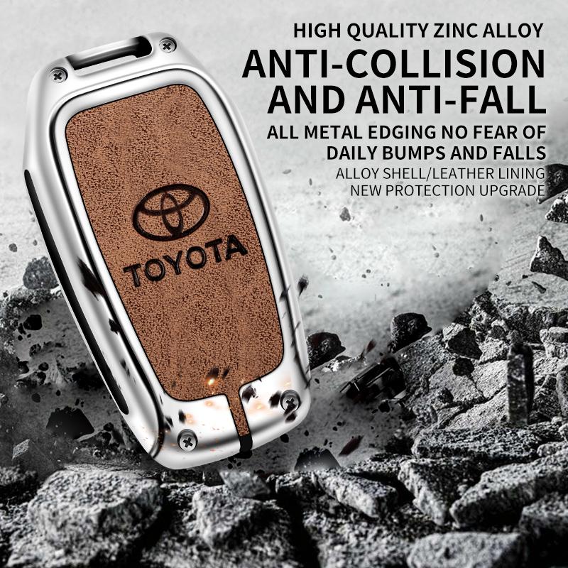 Чехол-оболочка для корпуса автомобильного ключа для Toyota Land Cruiser 200 Prado Crown Yaris Cross Hilux Innova Fortuner Camry Alphard PREVIA Vellfire