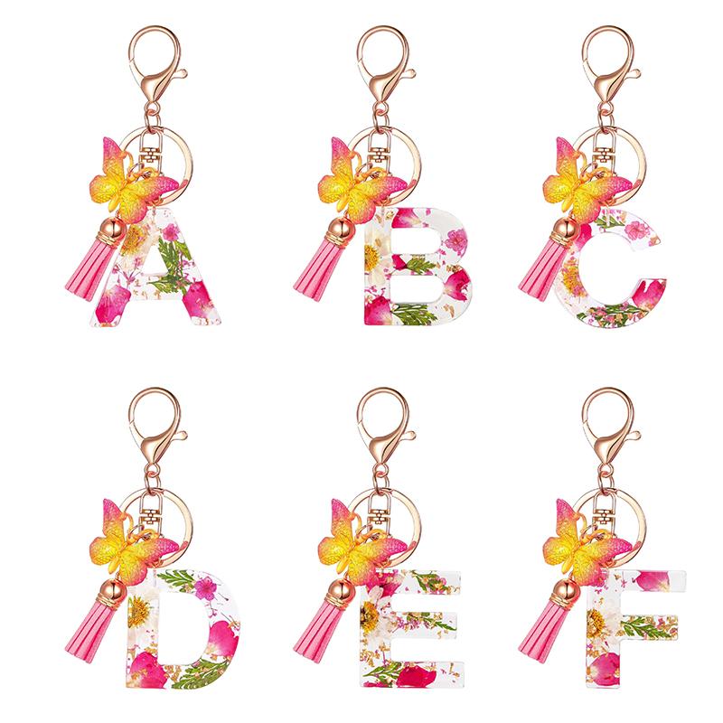 Брелок с буквами AZ, металлический держатель, подвеска, брелок для ключей для женщин, автомобильный брелок, простая буква, имя, брелок, подарок на вечеринку, ювелирные изделия