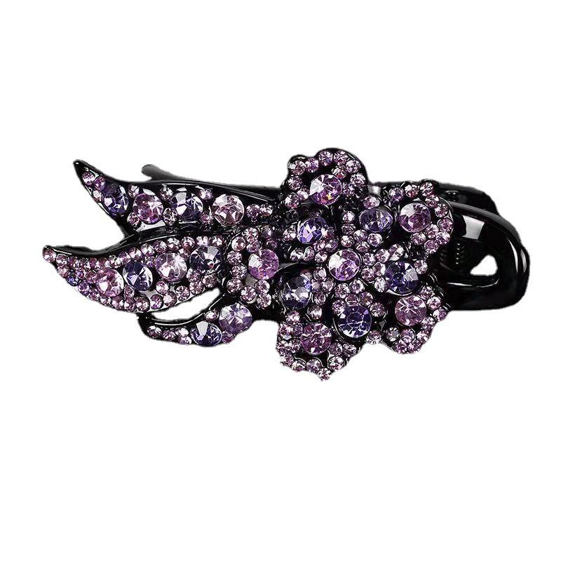 Корейская заколка-уточка со стразами для женщин