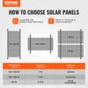VEVOR 2 Sets Solar Panel Mounting Brackets 45-Inch, 0 to 90 degrees Adjustable Tilt Mount Brackets Support 100-400W Solar Panels