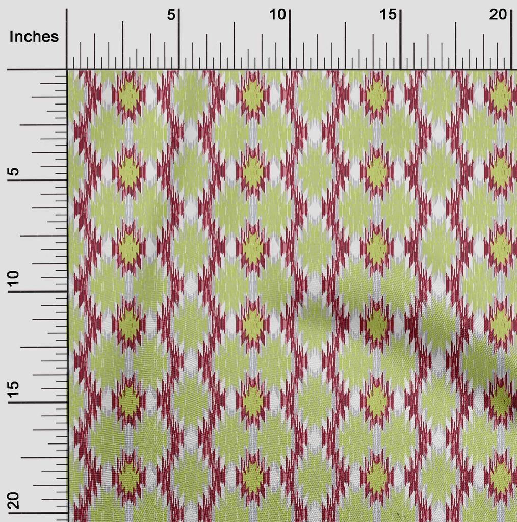 oneOone Cotton Flex Fabric Aztec Ikat Print Fabric By Yard 40 Inch Wide