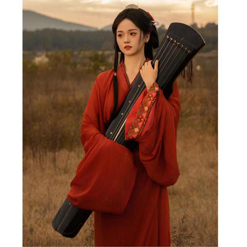 Китайский стиль династии Цинь и Хань, гробница Машань Чу, Чжан го, халат, большой объем, хвостовой костюм