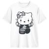 Goth Gothic Hellokitty   Black Satanic T Shirt Leisure Short-Sleeved Tops Summer 100 Cotton O Neck 4XL 5XL 6XL Clothes