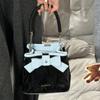 Женская сумка-ведро из искусственной кожи с бантом, элегантная и роскошная сумка через плечо, нишевый дизайн, высокое качество, новинка