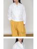 Korean Miu-Style All-Cotton Long Sleeve Short Shirt for Women – Versatile Spring Layering