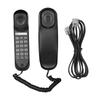 Mini Desktop Corded Landline Phone Fixed Telephone Wall Mountable Supports Mute/ Pause/ Hold/