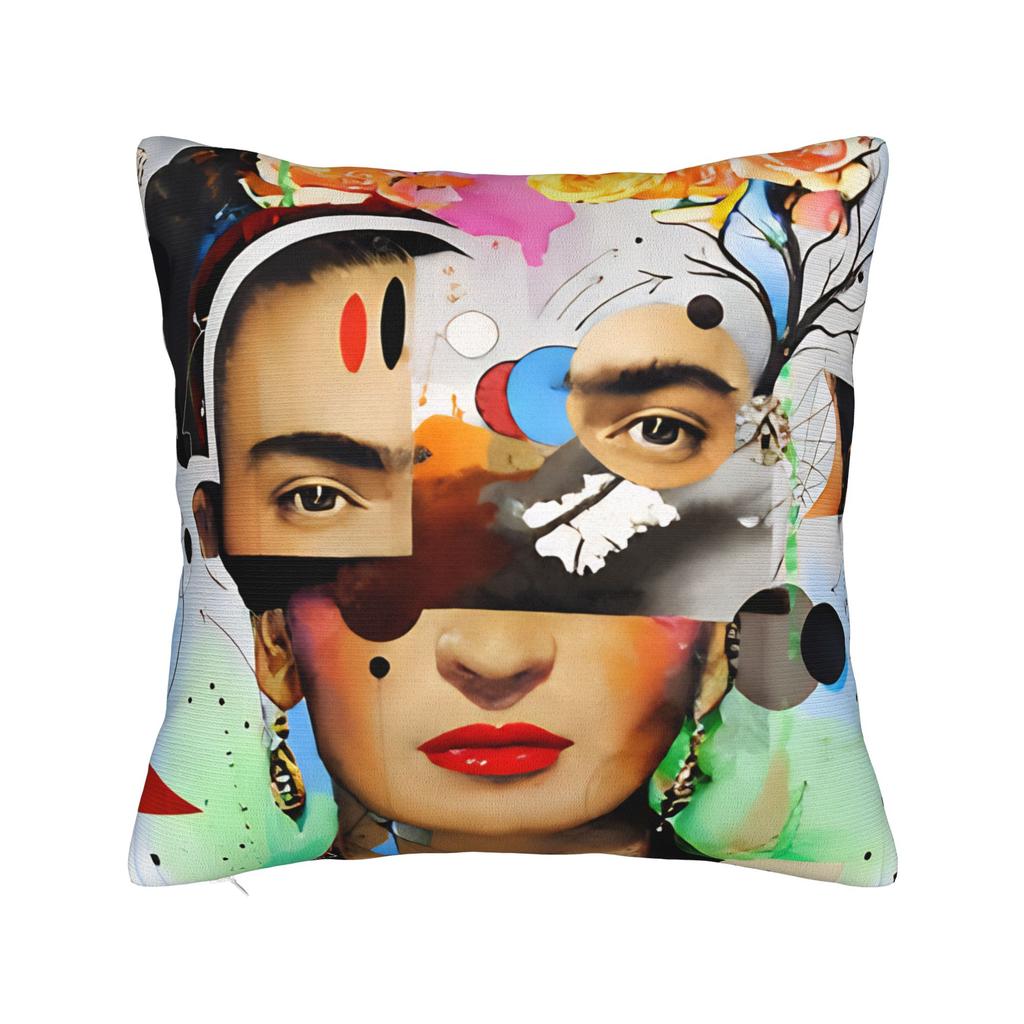 Pillow Case F-Fridas K-Kahlooo Soft Pillow Cover For Sofa Home Decoration Novelty Pillowcases