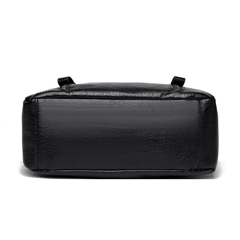 Женская сумка-мессенджер большой вместимости из мягкой кожи, наплечная сумка в винтажном стиле, сумка для мамы