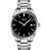 Мужские часы Tissot PR100 на браслете, T1504101105100, с черным циферблатом