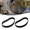2Pcs Belt Belt Black Brand New Electric Sawing Machine Girth 490mm