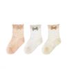 3 Pairs/Lot Baby Socks Summer Thin Mesh Breathable Cotton Socks For Kids Girls Bowknot Casual Middle Tube Socks