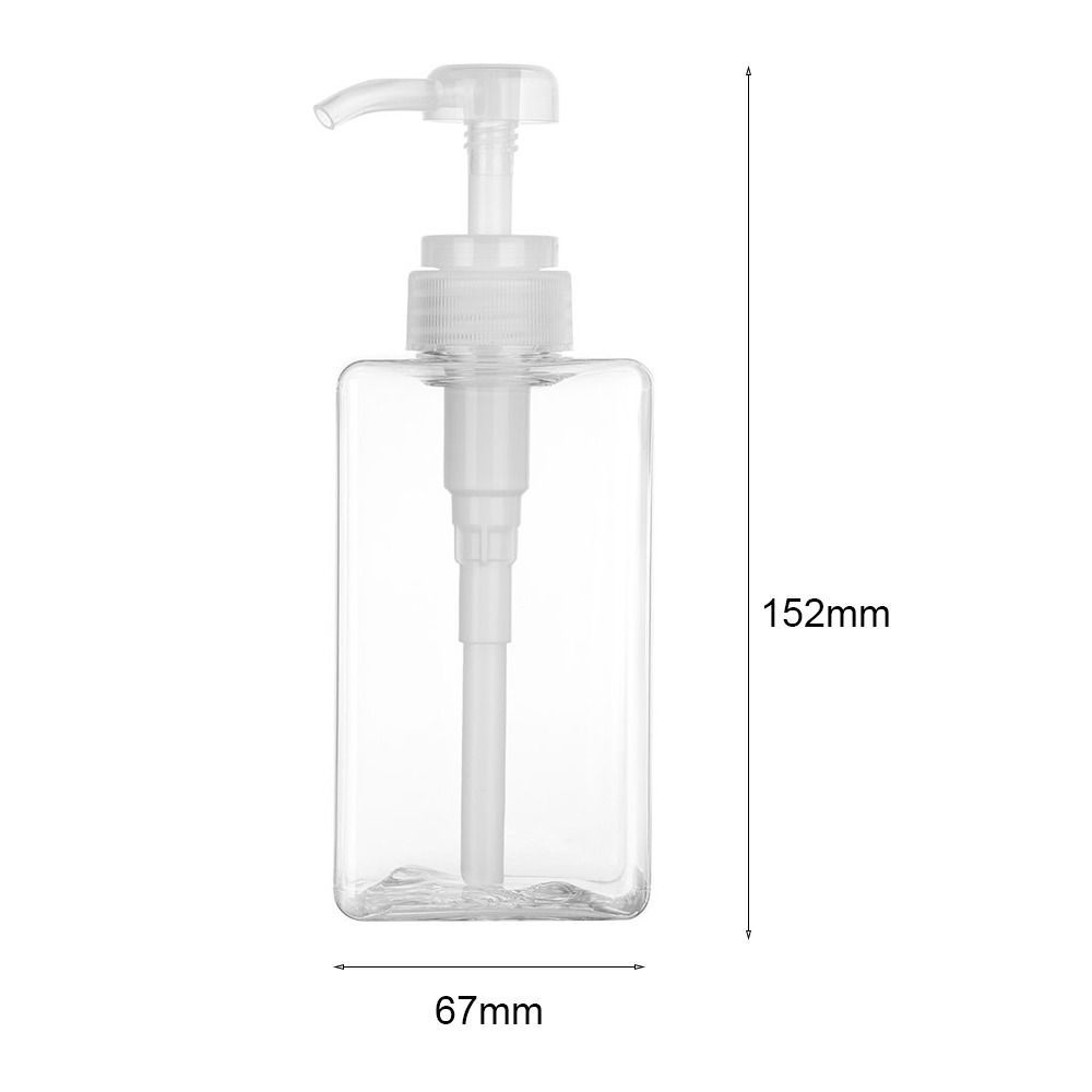 New Plastic Shower Gel Shampoo Clear Container Pump Liquid Soap Dispenser