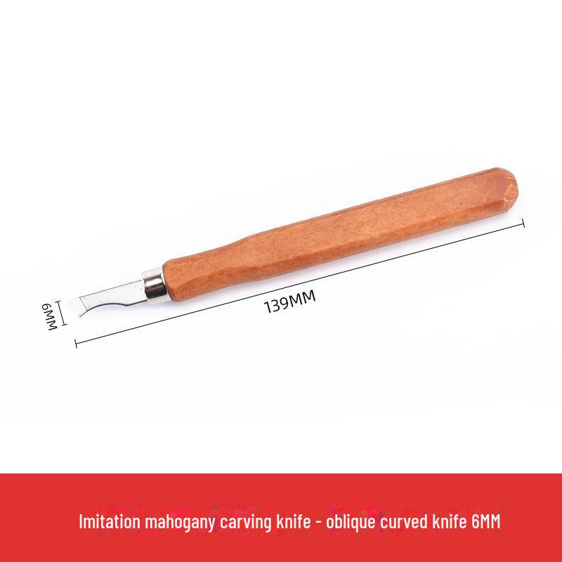 Набор ножей для резьбы по дереву ручной работы: В комплект входят нож для резьбы, перочинный нож, художественная печать, резиновый штамп. Идеально подходит для работ по дереву и штукатурке.