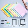 Набор из 9 липких блоков для заметок в линейку 10x15 см Post-it, 9 пастельных цветов, большие линованные стикеры Post-it, яркие, суперлипкие, блокноты для записей, сильный клей, липкие заметки