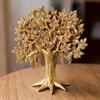 Tree Showpiece (8.6 Inches) Trees of Life - Home Decor - Gift for Good Luck Vastu and Fengshui - Best In Living Room Table with Antique Polish