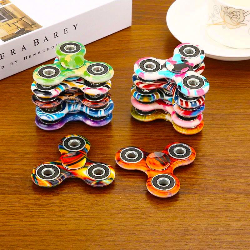 Красочный ручной SApinner EDC Fidget Spinner Радужный спиннер Анти-тревожная игрушка для спиннеров Фокус снимает стресс СДВГ Finger Spinner