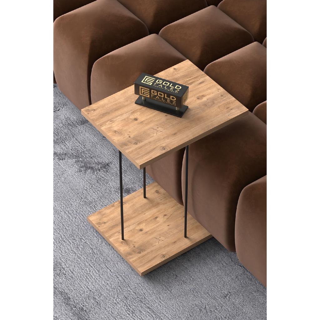 Приставной столик Сервировочный столик на колесиках, прямоугольный, из атлантической сосны