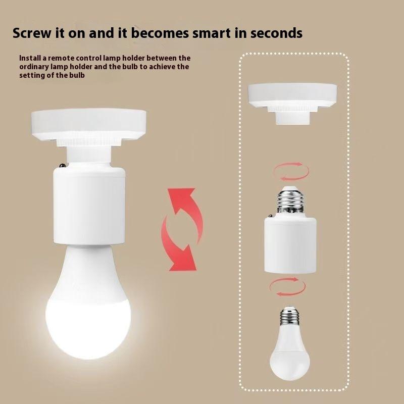 E27 60 Вт Беспроводной пульт дистанционного управления Умный таймер Выключатель Патрон для лампы 110 В 220 В Дом Несколько светильников Детская комната Спальня Таймер Выключатель