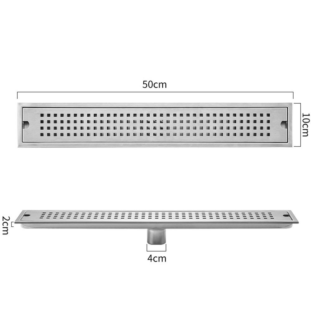 Нержавеющая сталь Душевой слив для пола Прямоугольная форма Линейный слив для пола Полезный фильтр для слива