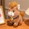 Soft Horse Mascot Stuffed Animal With Flower Horse Plush Doll Pentant  Chinese New Year Gift