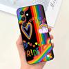 Чехол для телефона L-Лесбиянка ЛГБТ Радужный Прайд Для Samsung Galaxy A13,A21s,A22,A31,A32,A52,A53,A71,A80,Мягкий Черный Корпус
