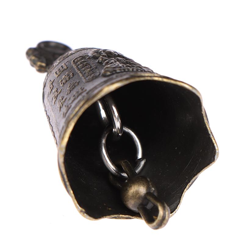 Антикварный колокольчик, китайская мини-скульптура, колокольчик Будды Гуаньинь, колокол Шуй Фэн, колокольчик для молитвы