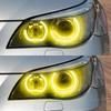 New CS CSL Style Lemon Yellow Angel Eyes DRL LED Daytime Running Light for BMW E60 E61 LCI 528i 530i 535i 550i M5 2007-2010