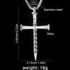 Hip-hop Mini Skull Cross Stainless Steel Necklace for Men, Personalized Dominant Long Sweater Chain Accessory