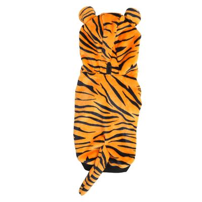 Толстовка с капюшоном Dog Tiger из мягкого полиэстера и хлопка, теплая и удобная зимняя толстовка для собак с тигром
