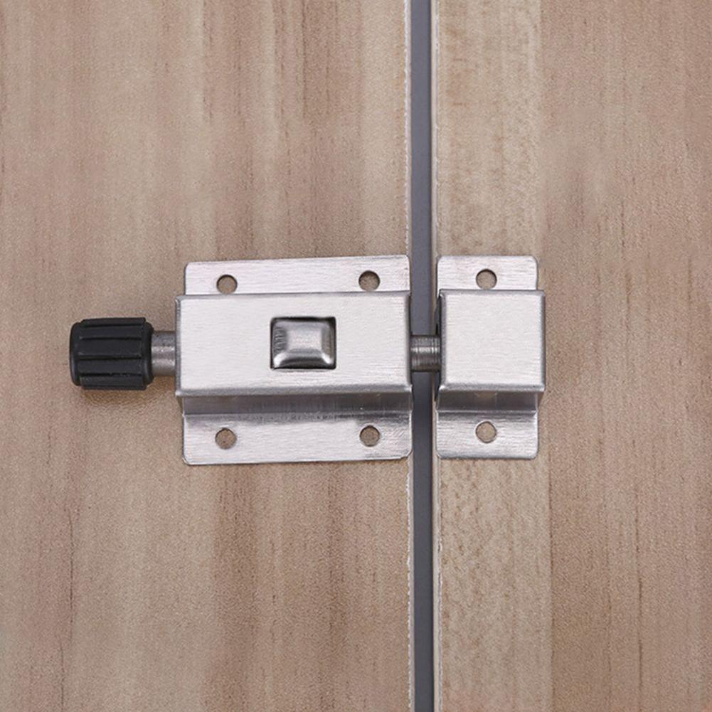 1шт автоматическая пружинная защелка скользящий замок болт нержавеющая сталь самоэластичная дверная защелка ванная дверь болт оконная фурнитура