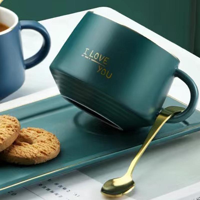 Сплошной цвет кофейной чашки и тарелки в скандинавском стиле, набор из двух предметов, кружка, чашка для воды, кофейная чашка, чашка для молока, чашка для завтрака, послеобеденный чай, подарок для пары