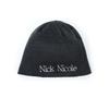 Nick&NICOLE NICOLE МИНИМАЛИСТИЧНАЯ ШАПКА С ЛОГОТИПОМ_УГОЛЬНЫЙ