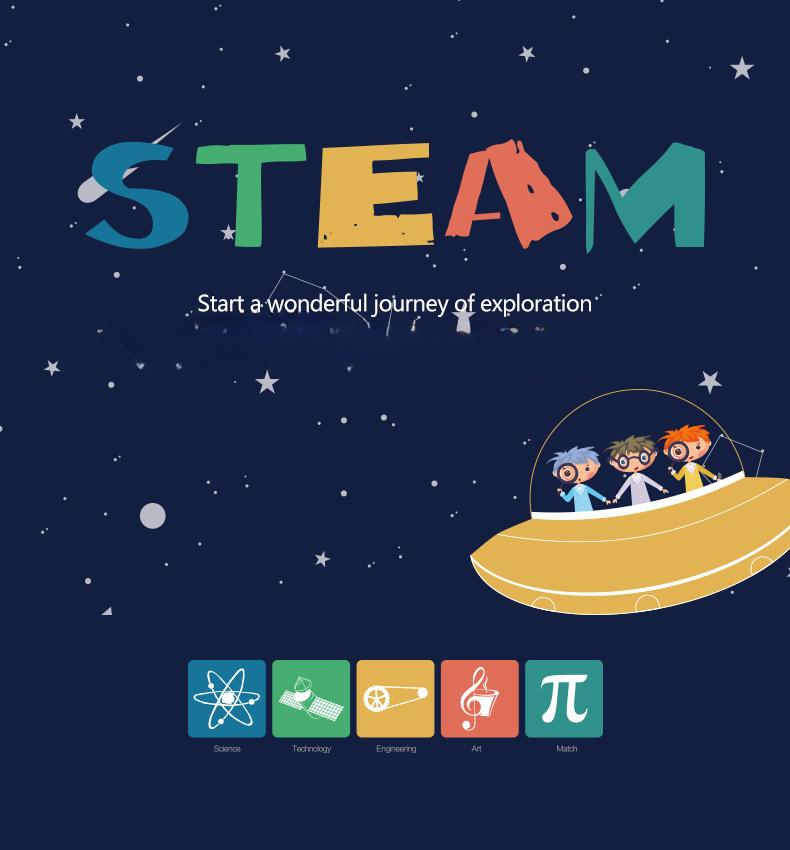 Children DIY STEM Physics Toys Science Experiment Teaching Material Slide Projector DC Motor Manual Assembly Project Kids Gift