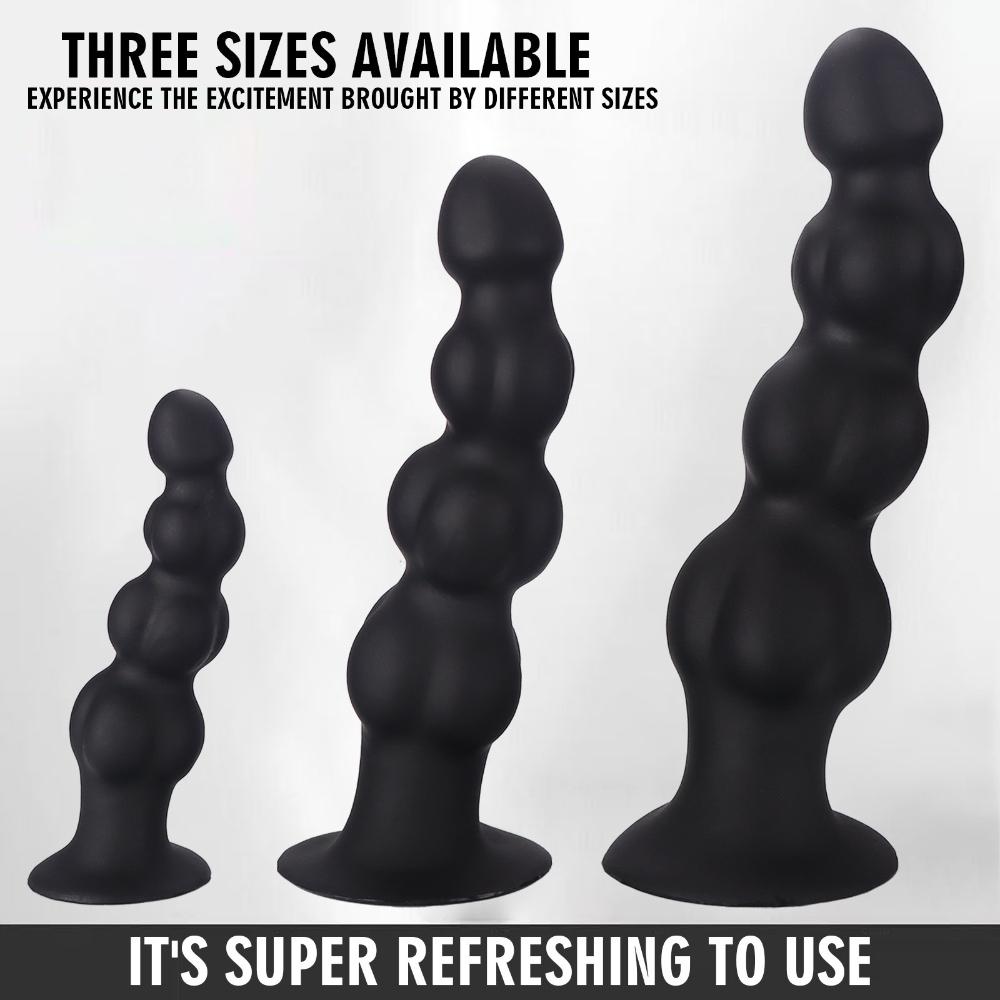 Анальная пробка с 4 шариками – Массажер простаты и точки G для мужчин и женщин, Игрушка для взрослых для чувственного оздоровления