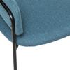 Fauteuil "Siron" en tissu chiné Atmosphera - Bleu canard