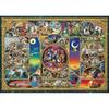 Tenyo Disney Character World 1000-Piece Jigsaw Puzzle with Glue, Tool, and Service Card (29.7x42cm)