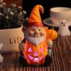 Хэллоуин тыквенный фонарь смоляной гном держит статую тыквы светящаяся фигурка дворового гнома для домашнего декора двора