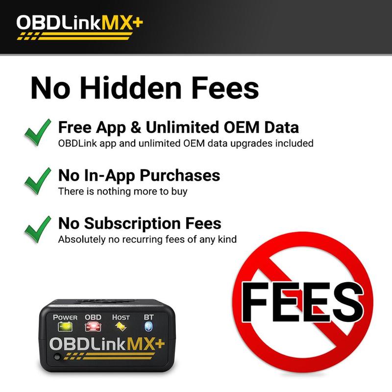 OBDLink LX MX+ OBD2 Сканер ELM327 Диагностический Сканер для iPhone, iPad, Android, Kindle Fire или Устройства на Windows