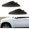 Gempro LED Side Marker Sequential Amber Front Turn Signal Light For BMW E70 X5 E71 X6 F25 X3, Smoked Black 2PCS
