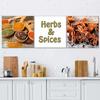 Feeby Set of three pictures canvas print, Herbs and spices