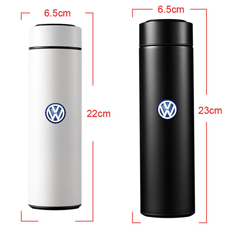 Умная термокружка из нержавеющей стали с индикатором температуры для Volkswagen VW Rline Golf 5 7 Passat b6 Jetta Scirocco T-cross Polo GTI Ae8