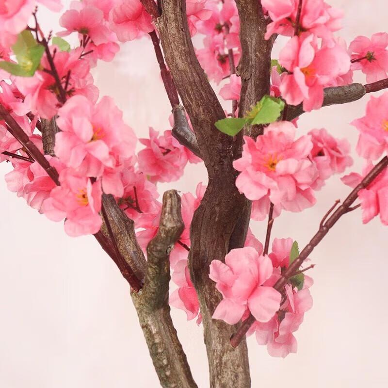 Набор из 10 искусственных веток розового персикового цвета