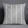 Gray Low White Flower Pattern Home Decoration Pillowcase Square Pillowcase Home Office Decoration Cushion Cover