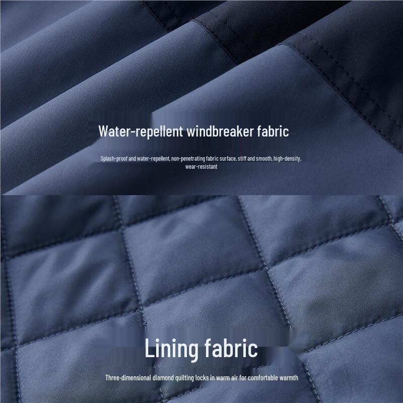 Giordano Men's Color-Block Padded Hooded Jacket