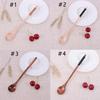 Kitchen Dining Desserts Condiment Rice Soup Kids Spoon Tea Scoops Long-handled Wooden Spoons