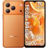 Смартфон BLACKVIEW WAVE 7C 6.56" 16 ГБ + 64 ГБ/до 2 ТБ 5000 мАч Android 16 32 МП Телефон 4G Две SIM-карты GPS Оранжевый - Очень хорошее состояние