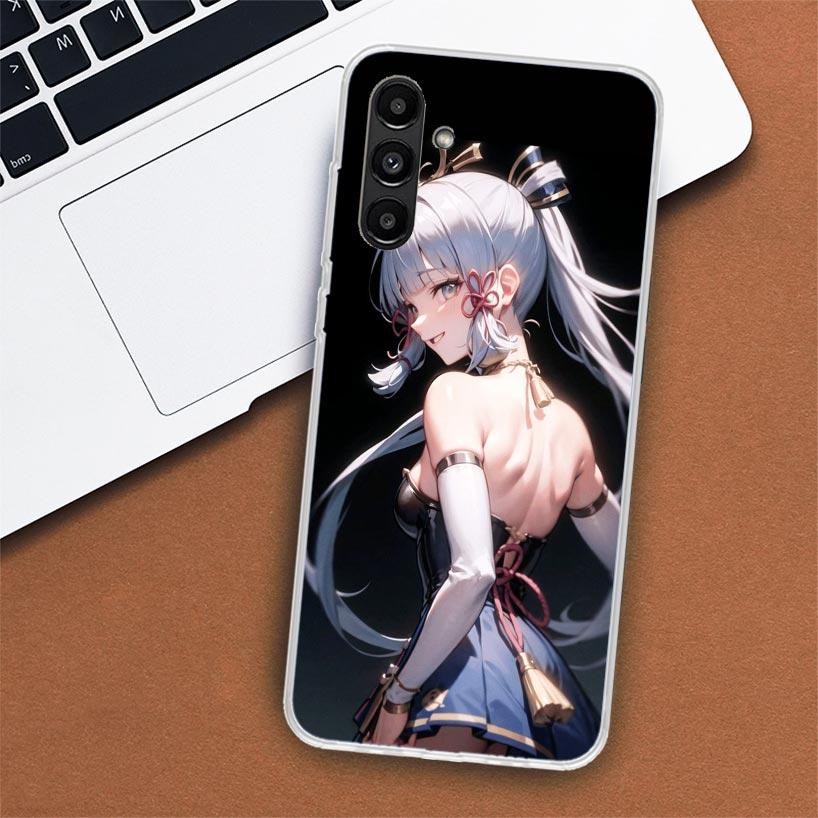 Чехол для телефона Genshin Impact Kamisato Ayaka для Samsung Galaxy A02S A12 A22 A32 A42 A52 A72 A51 A50S A71 A41 A31 A21S A70S A40 A30S