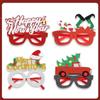 Party Decorations Christmas Frame Glasses Christmas Decorative Glasses Santa Claus Eyeglasses