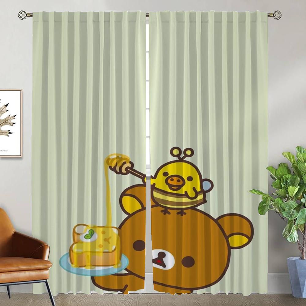 Раздел Rilakkumaes Шторы для домашнего интерьера 2 шт. Шторы от комаров для гостиной Шторы для украшения Хэллоуина